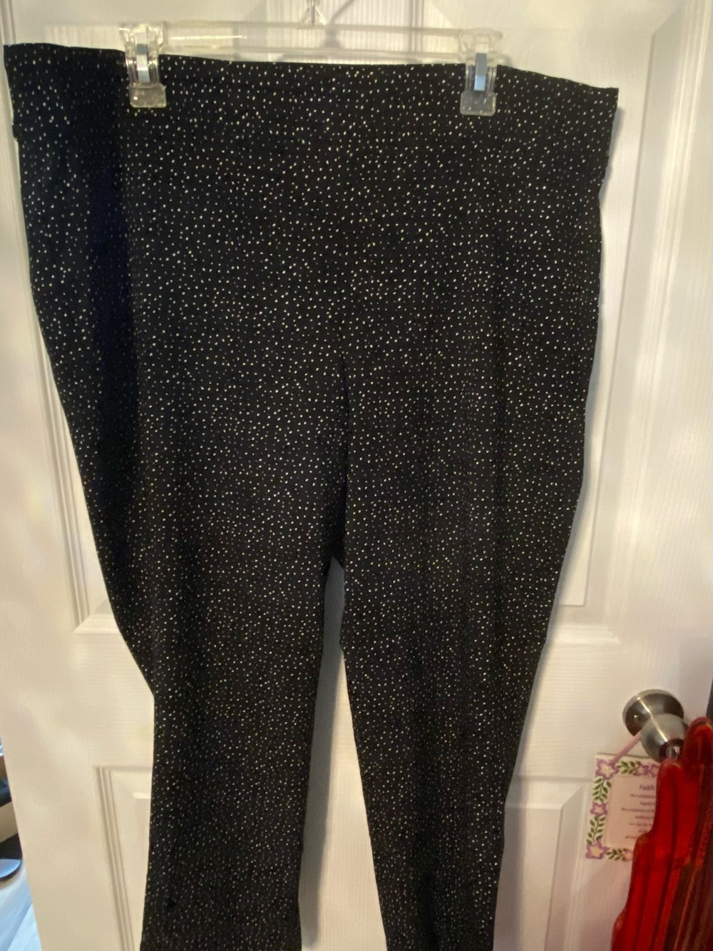 Dalia black polka dot pants